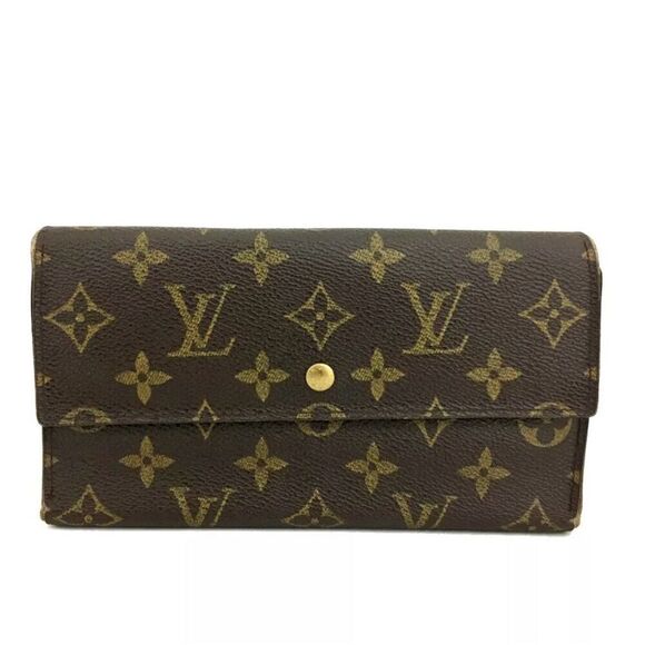 Louis Vuitton Handbags - Louis Vuitton Monogram Sarah Long Bifold Wallet Brown Unisex